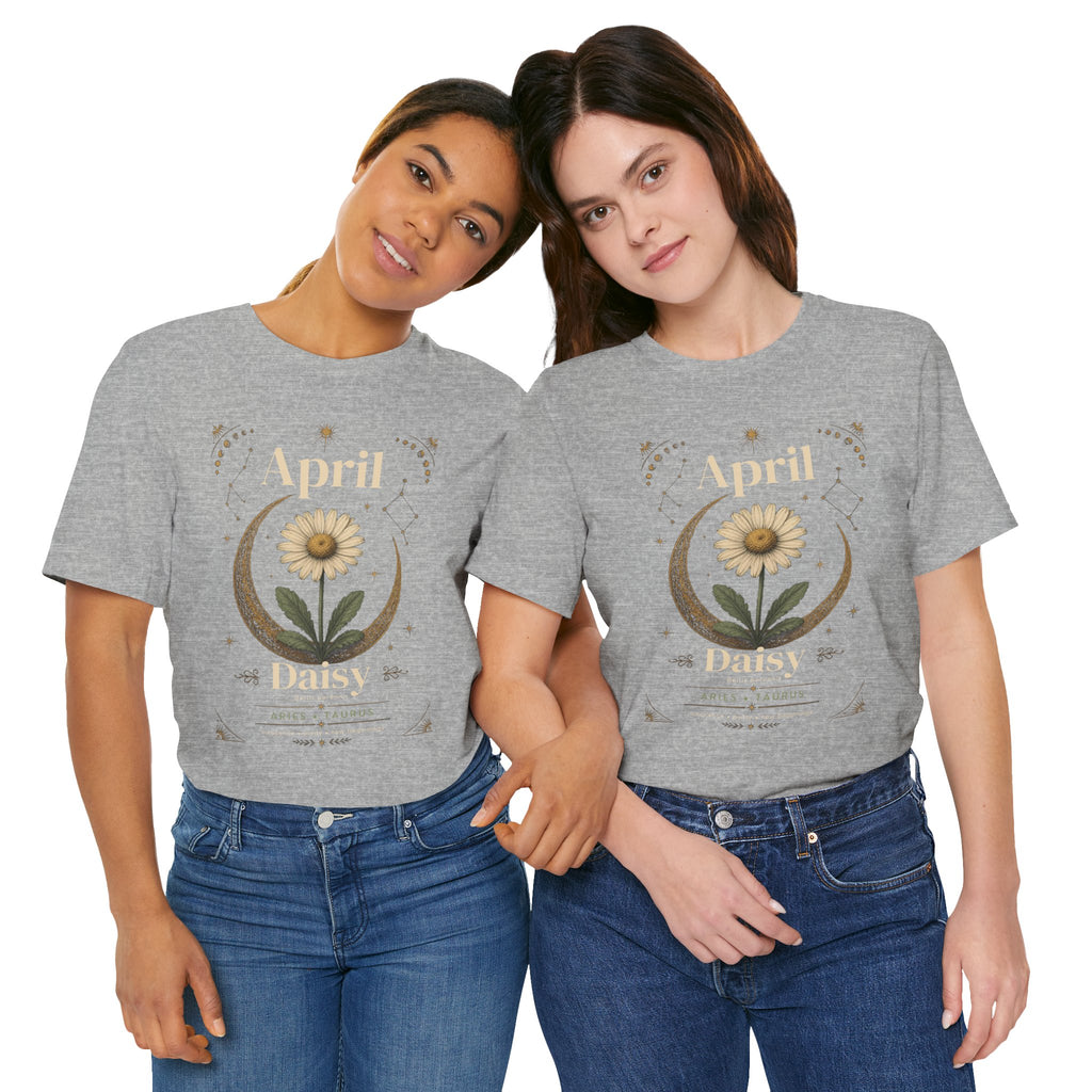 April Birth Flower Tee | Daisy Botanical Design | Birthday Gift