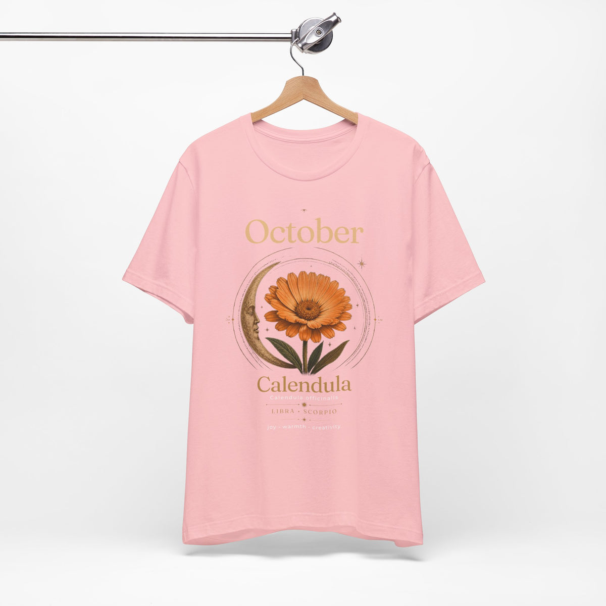 October Birth Flower Calendula T‑Shirt – Floral Birth Month Tee