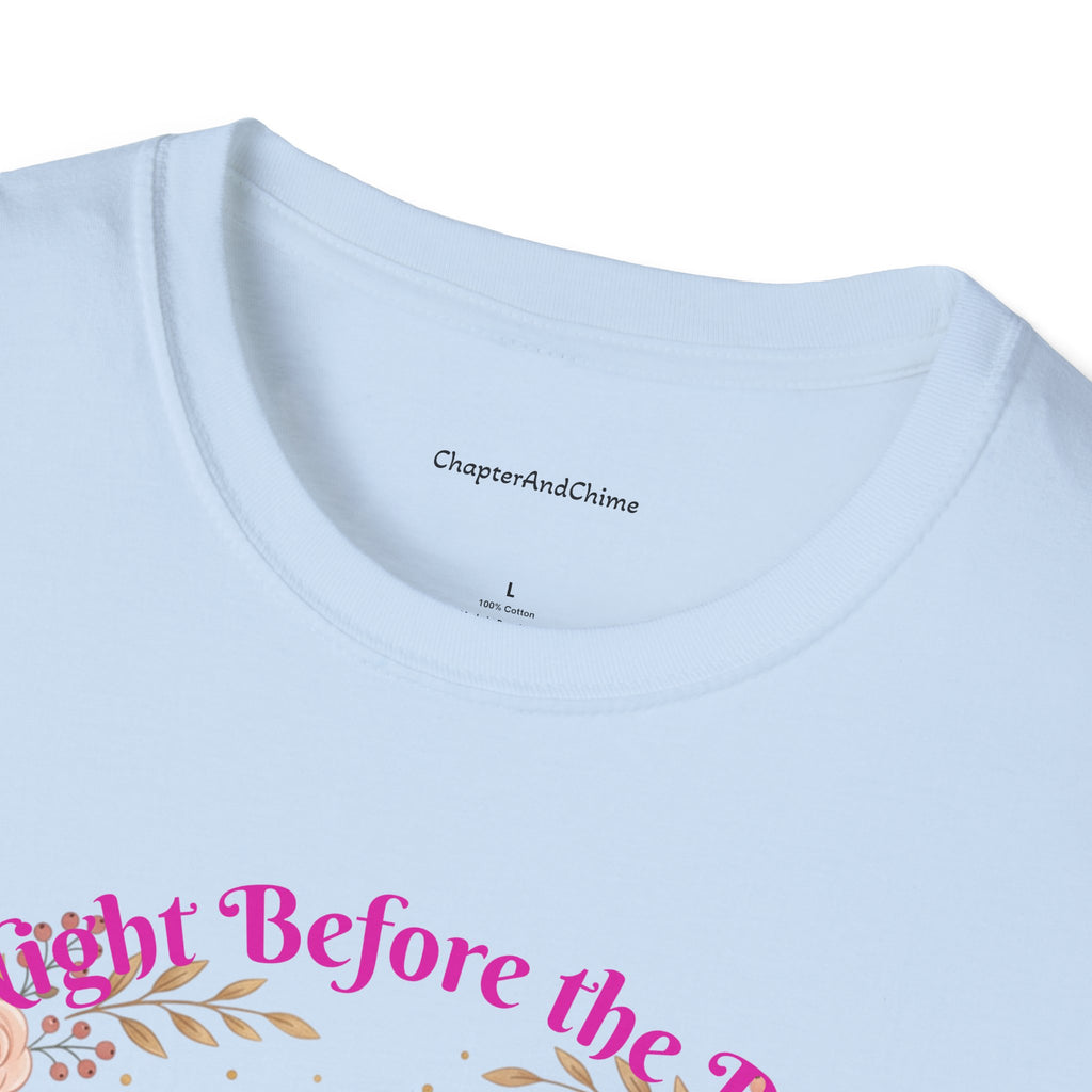 Bride and Bridesmaids Illustration T-Shirt | Floral Wedding Bridal Party Design