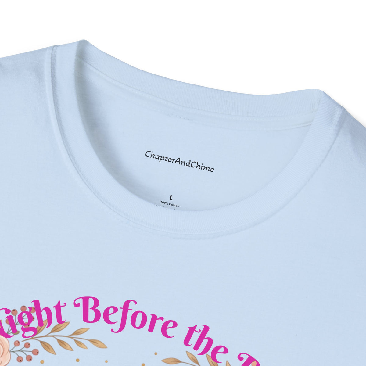 Bride and Bridesmaids Illustration T-Shirt | Floral Wedding Bridal Party Design
