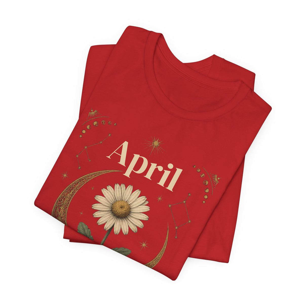 April Birth Flower Tee | Daisy Botanical Design | Birthday Gift