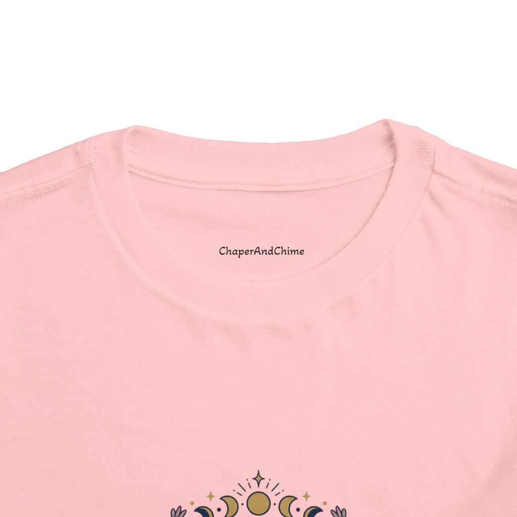 October Born Libra moon phases toddler tee | Zodiac Libra design