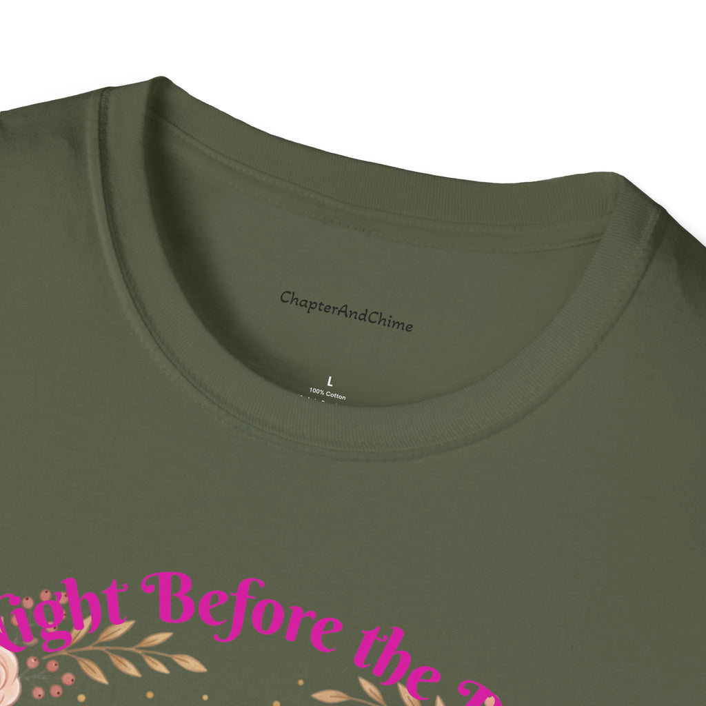 Bride and Bridesmaids Illustration T-Shirt | Floral Wedding Bridal Party Design
