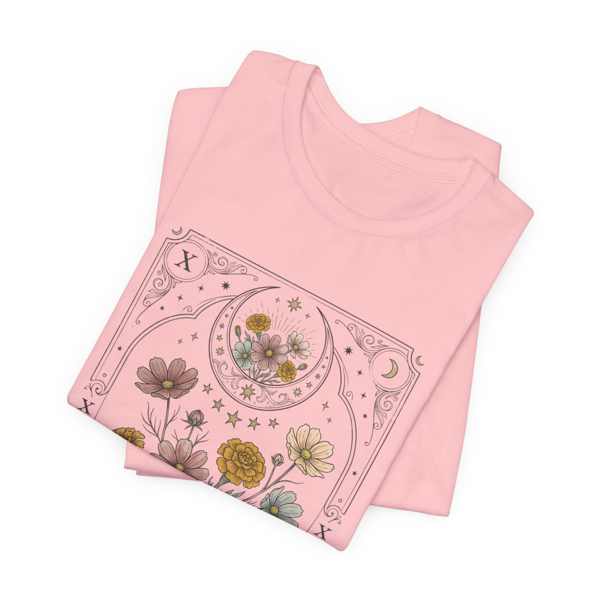 Libra & Scorpio Floral Zodiac T‑Shirt — Botanical Horoscope Tee