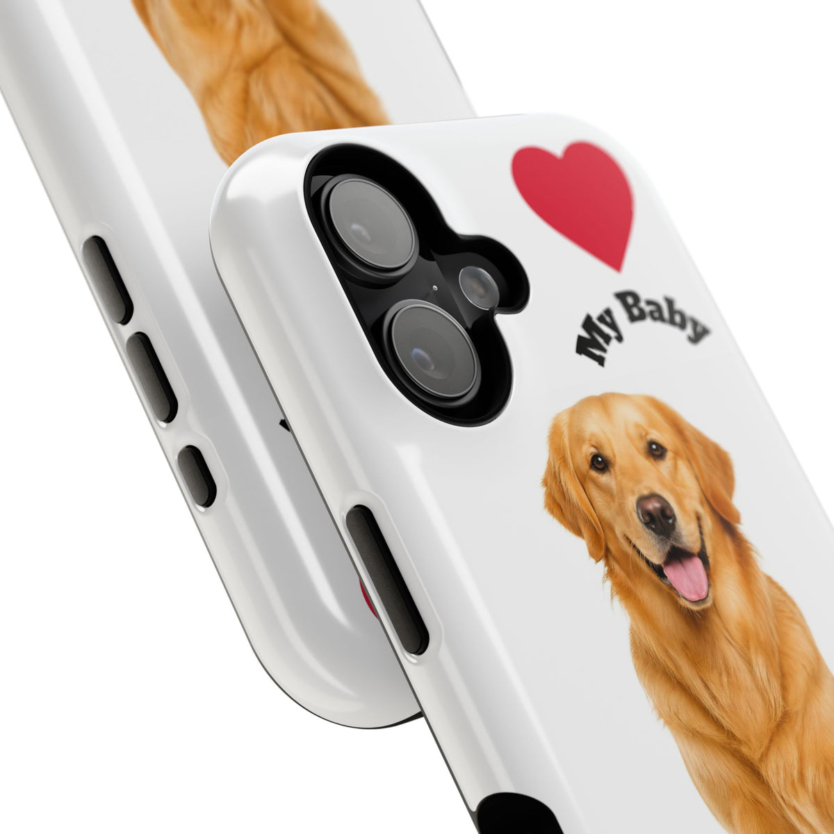 iPhone Case Golden Retriever Love | Impact-Resistant Phone Case