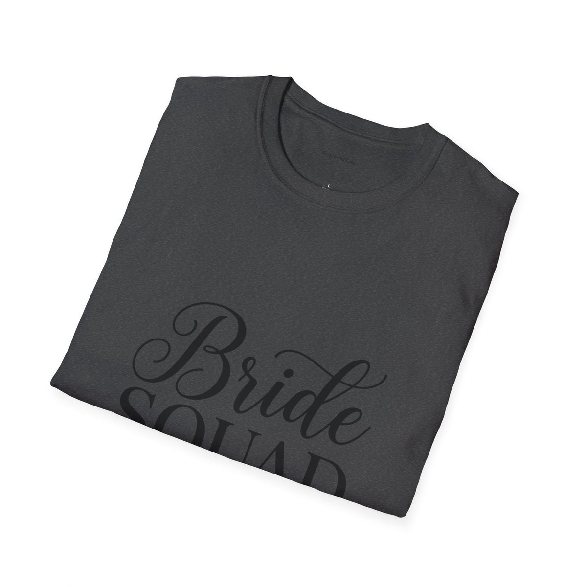 Bride Squad T-Shirt — Bachelorette Party Bridesmaid Tee with Champagne Icons