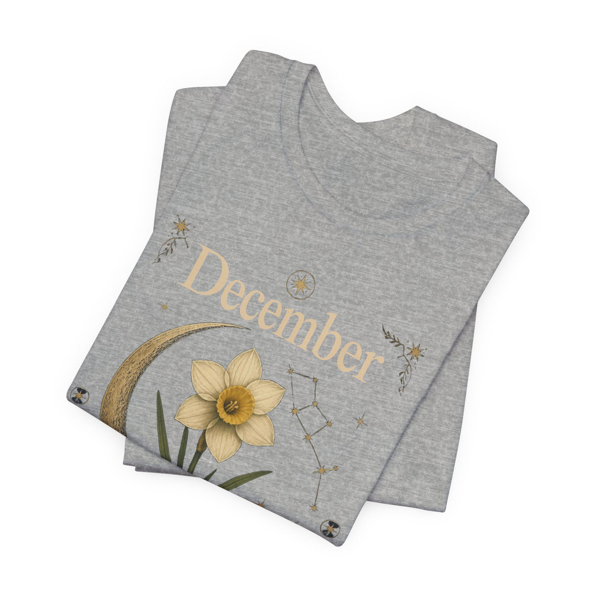 December Birth Flower - Narcissus T‑Shirt — Birth Month Flower Tee