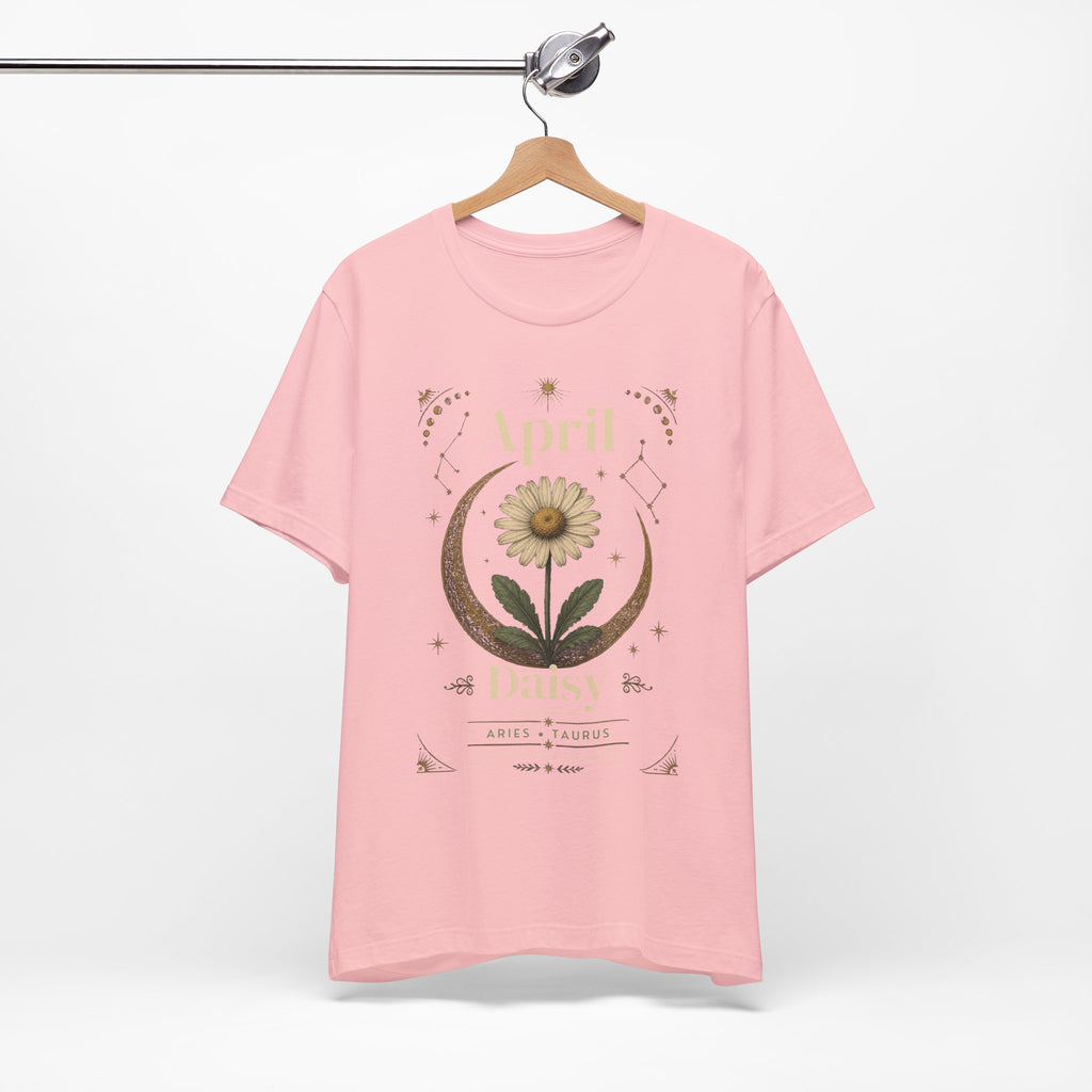 April Birth Flower Tee | Daisy Botanical Design | Birthday Gift