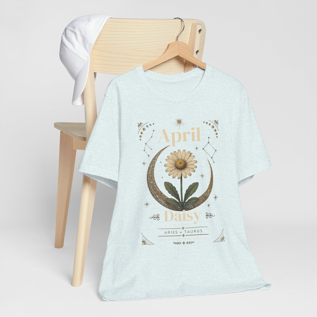 April Birth Flower Tee | Daisy Botanical Design | Birthday Gift