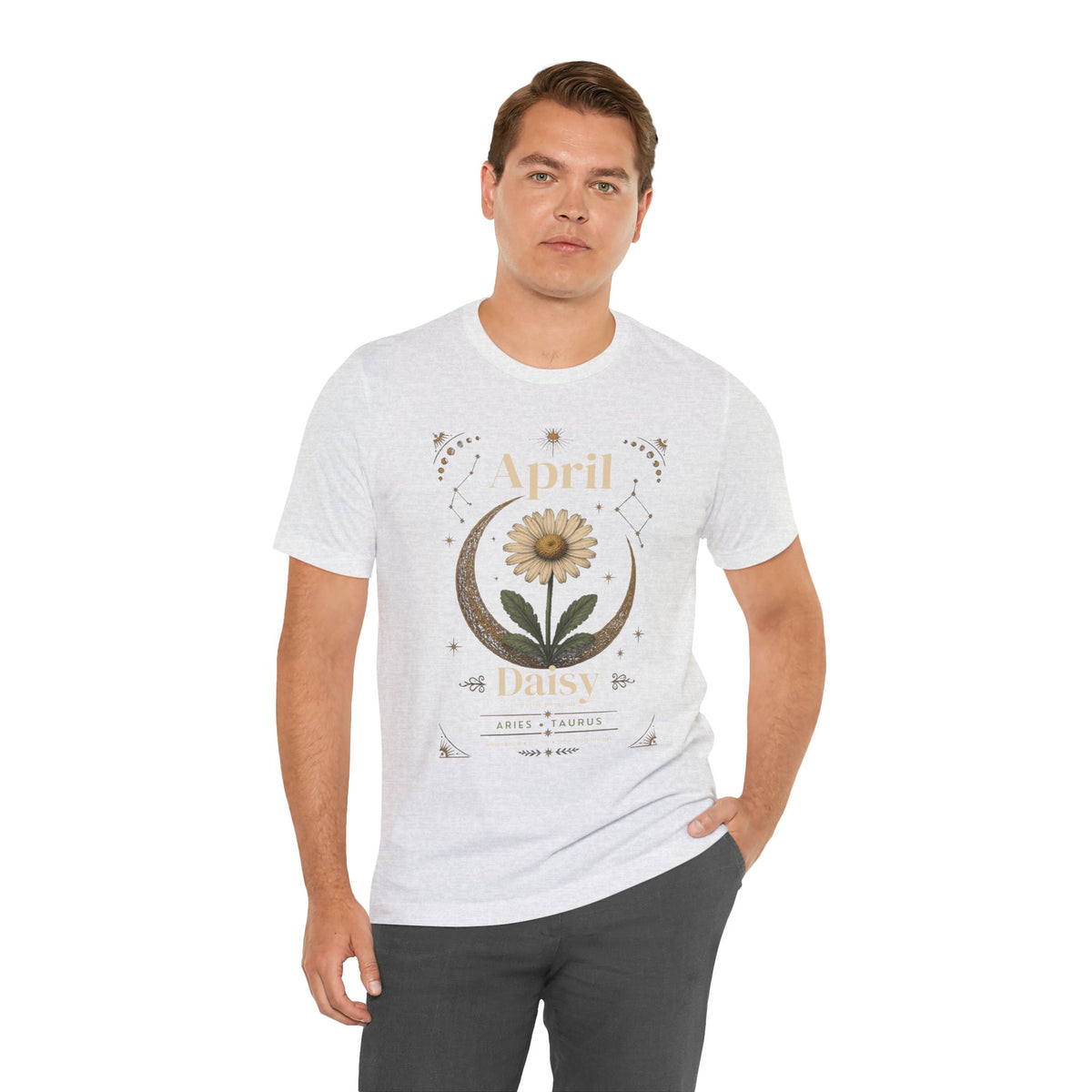 April Birth Flower Tee | Daisy Botanical Design | Birthday Gift