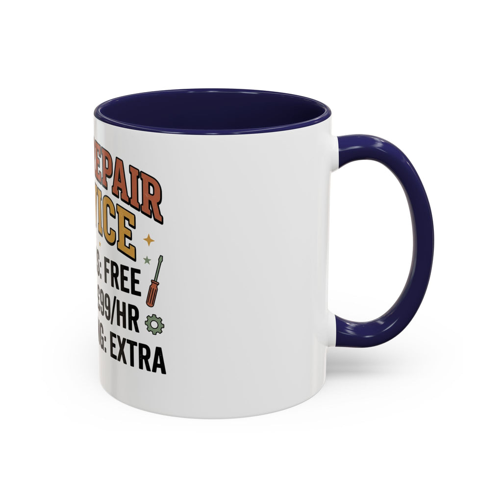 Dad's Repair Service Mug | Funny Diagnostic Labour Rate Coffee Mug