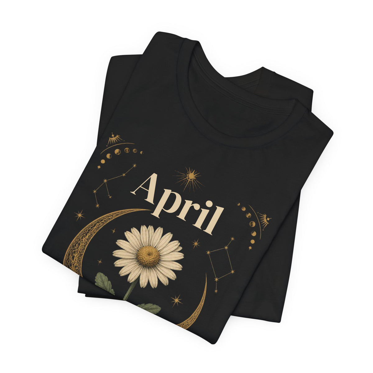 April Birth Flower Tee | Daisy Botanical Design | Birthday Gift