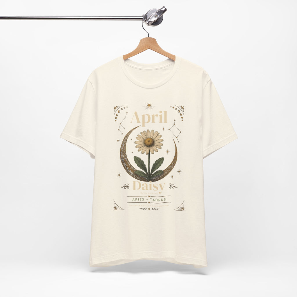 April Birth Flower Tee | Daisy Botanical Design | Birthday Gift