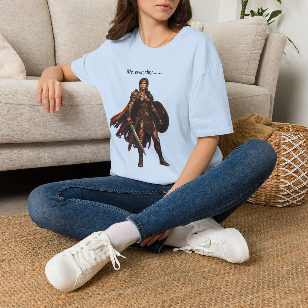 Warrior Lady T-Shirt — "Me, everyday..." Feminine Fantasy Graphic Tee