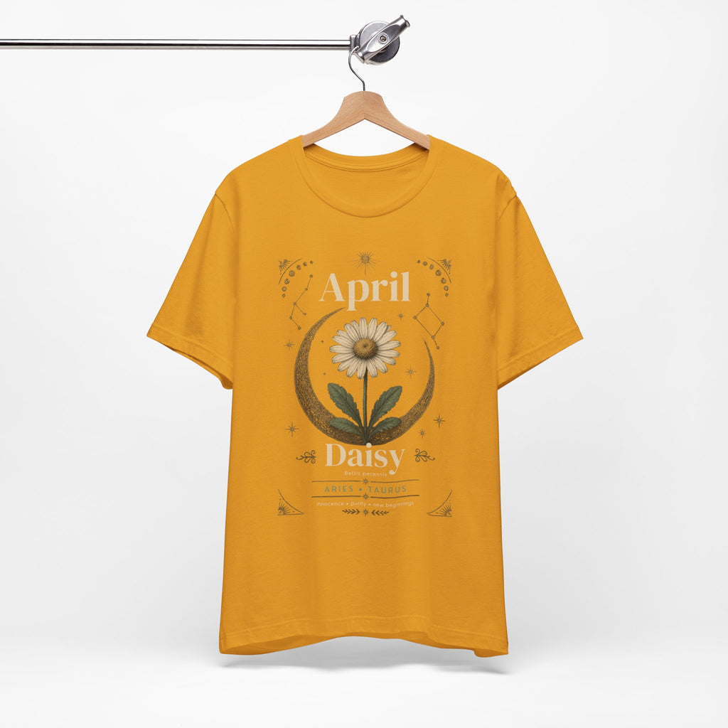 April Birth Flower Tee | Daisy Botanical Design | Birthday Gift