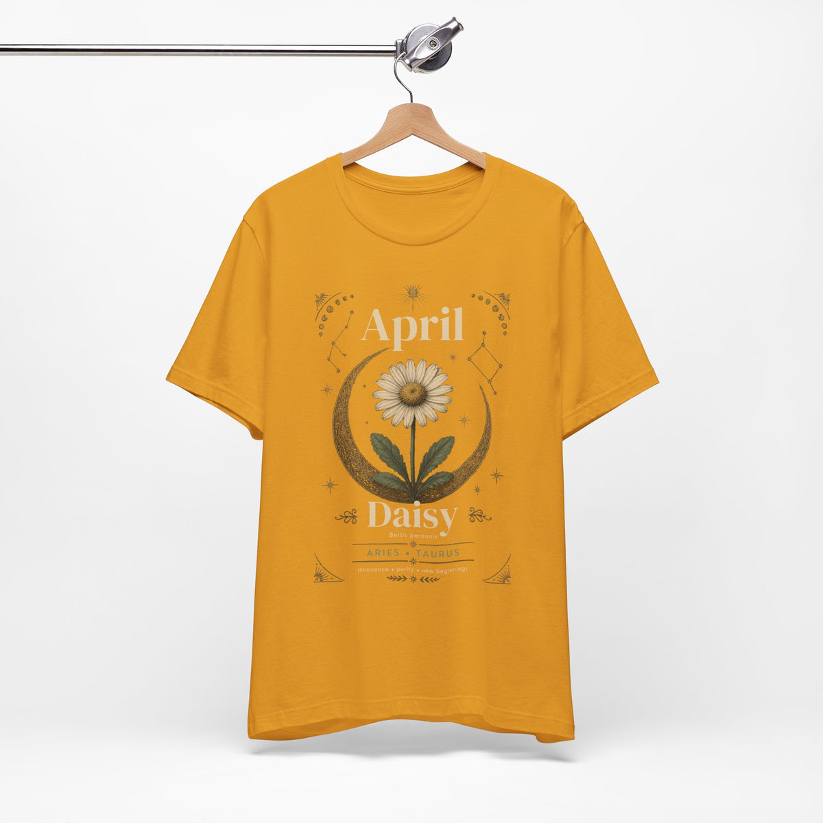 April Birth Flower Tee | Daisy Botanical Design | Birthday Gift