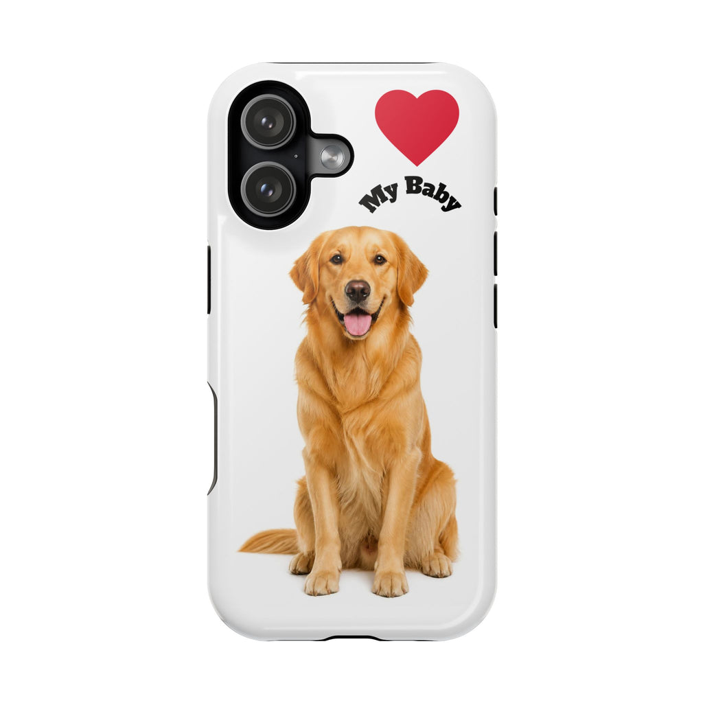iPhone Case Golden Retriever Love | Impact-Resistant Phone Case