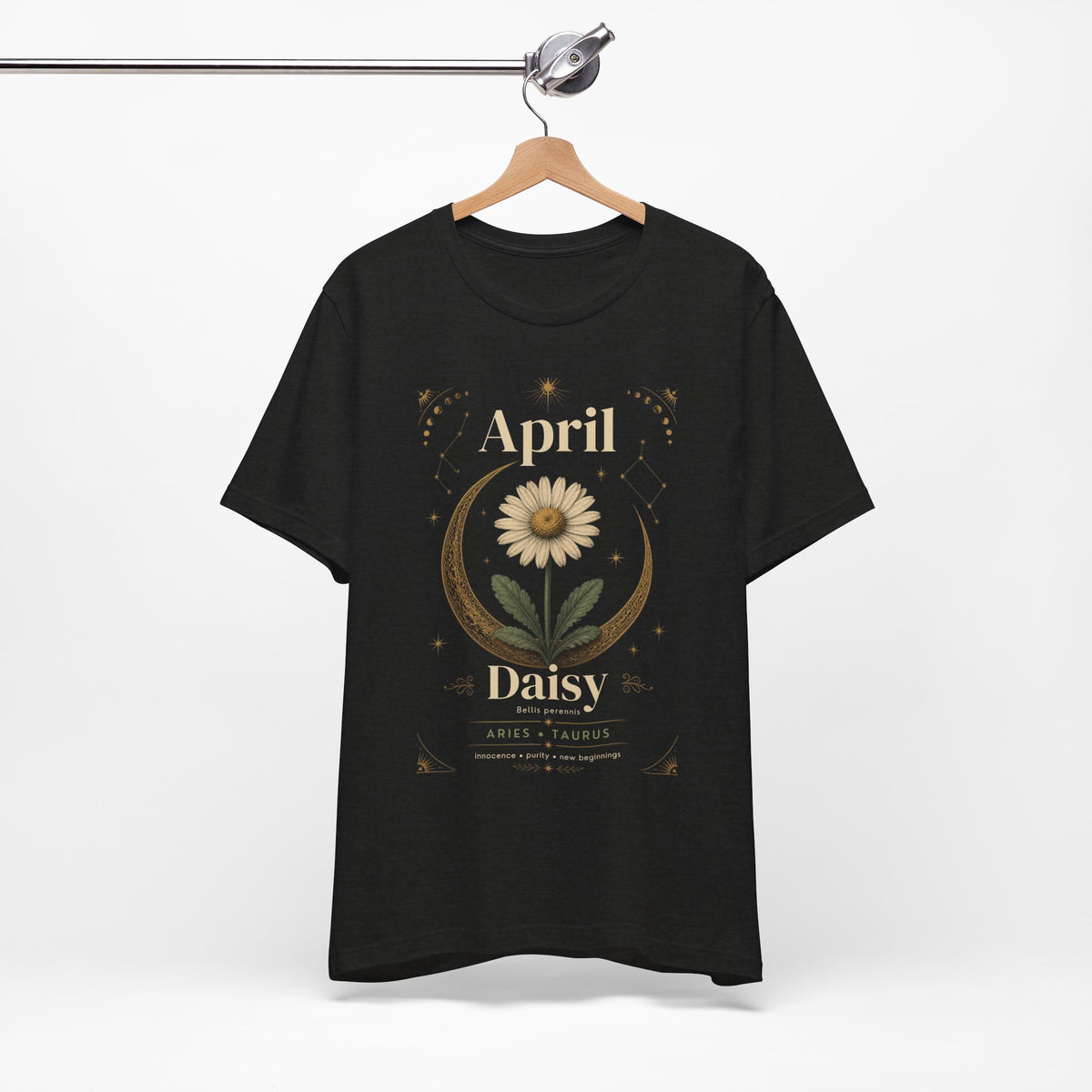 April Birth Flower Tee | Daisy Botanical Design | Birthday Gift