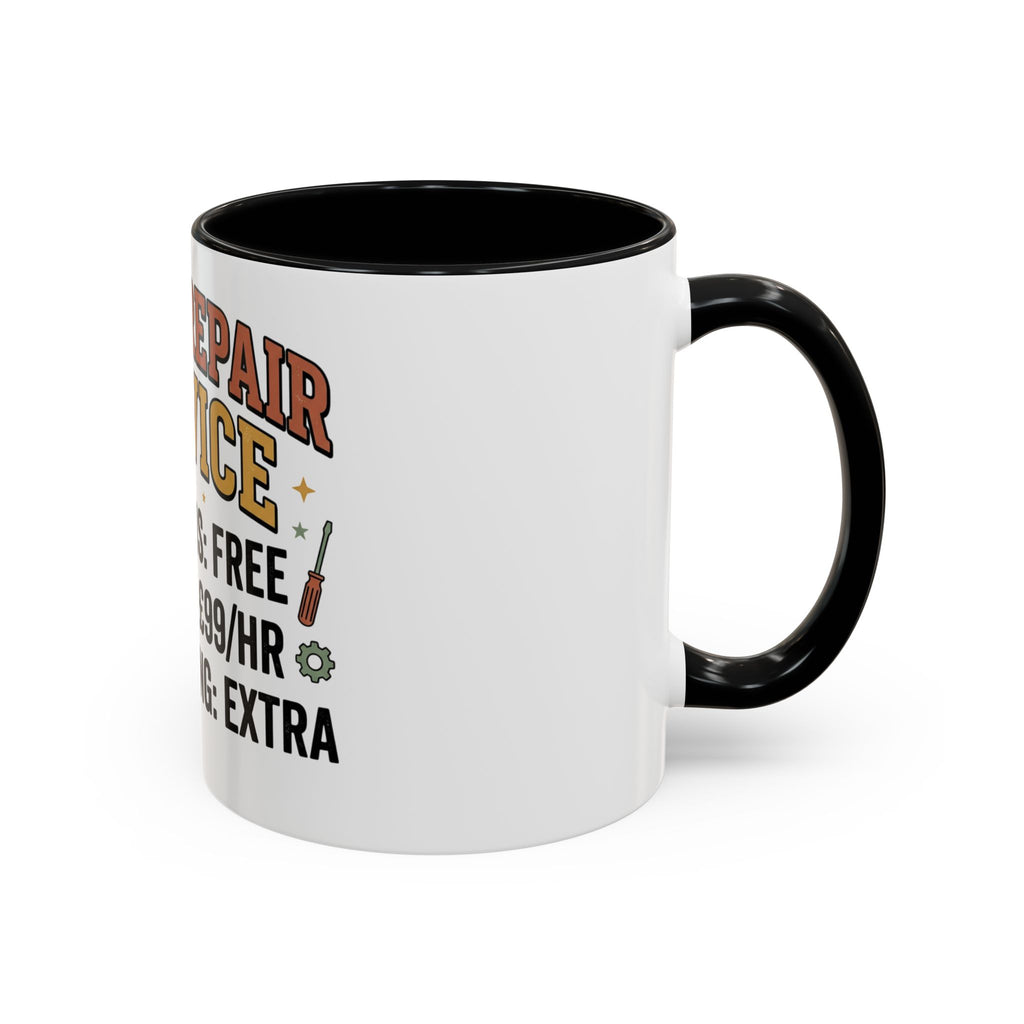 Dad's Repair Service Mug | Funny Diagnostic Labour Rate Coffee Mug
