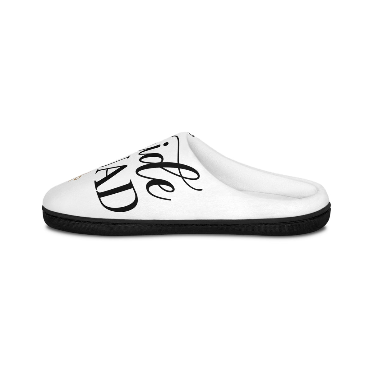 “Bride Squad” Script Design (Bachelorette Party, Bridal Shower Gift) Women’s Indoor Slippers