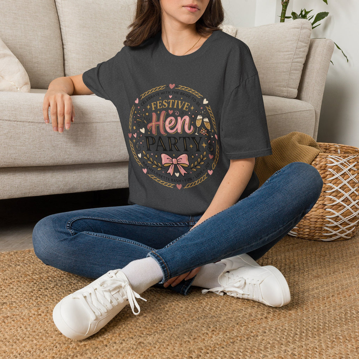 Festive Hen Party T-Shirt | Bachelorette Celebration Design