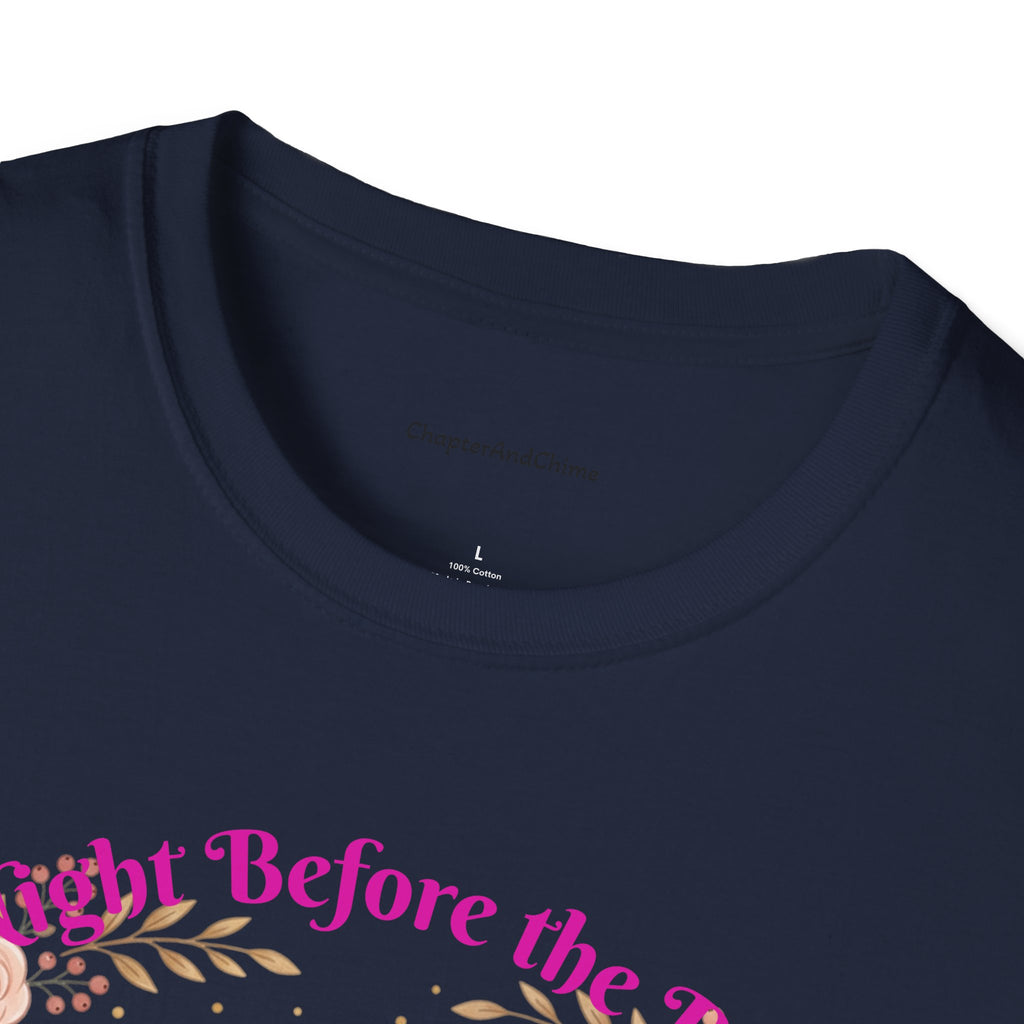 Bride and Bridesmaids Illustration T-Shirt | Floral Wedding Bridal Party Design
