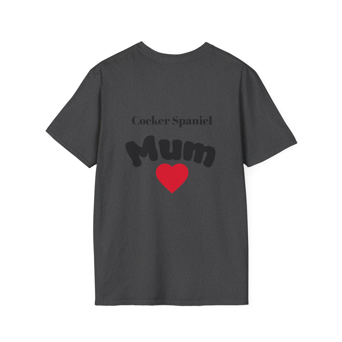 Cocker Spaniel Dog Mum T-Shirt — Dog Mom Graphic Tee with Photo Print